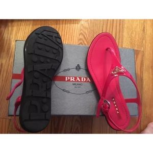 prada linea rossa sandals